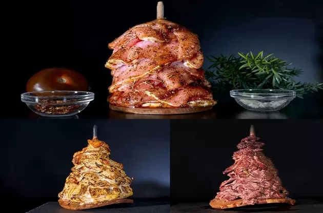 Photo de pics à kebab avec viande